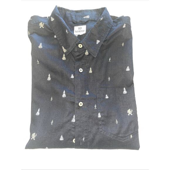Tentree Men’s L Hemp Sasquatch Long Sleeve Shirt Classic Button Down Collar EUC - Picture 4 of 15